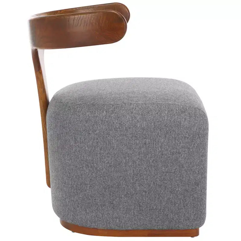 Fauteuil Oreus - ACH3400A - Gris/Noyer - Safavieh
