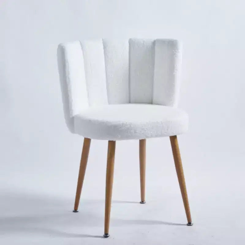 Lot de 2 chaises de salle à manger à pieds en fer avec sièges rembourrés, polyvalentes pour toutes les pièces
