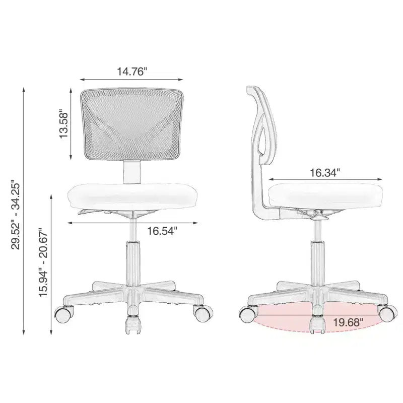 Cabine de bureau minimaliste zen - roulettes WhisperRoll et dossier respirant