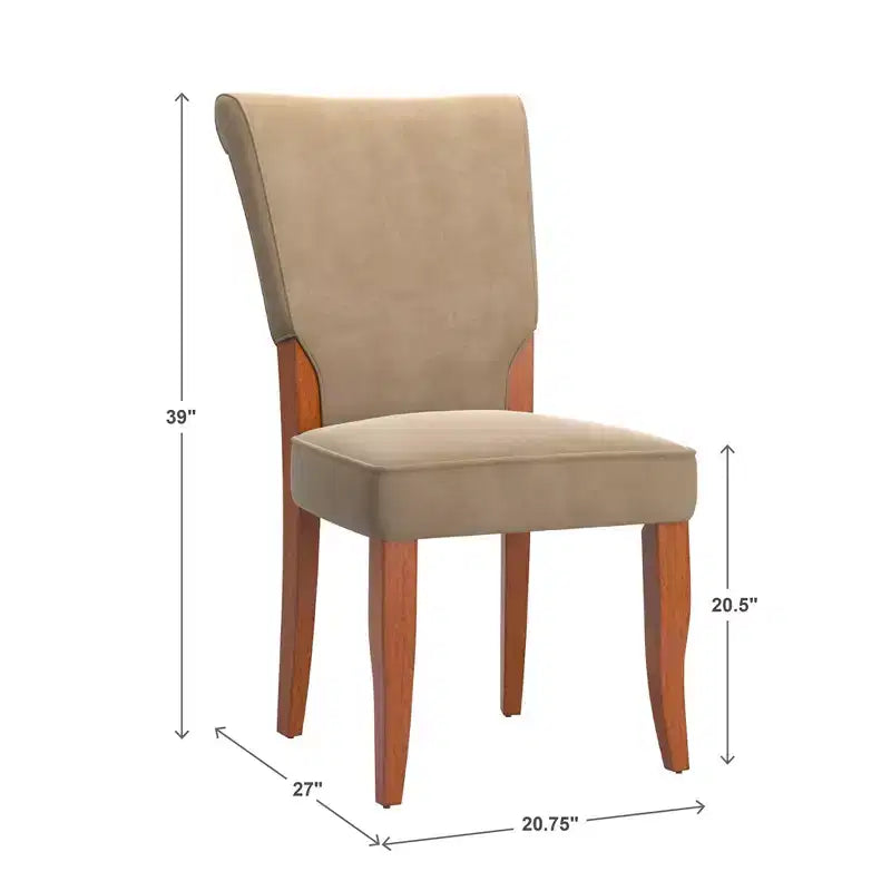 Chaises de salle à manger Parsons rembourrées en velours Pershing (lot de 2) - iNSPIREQ