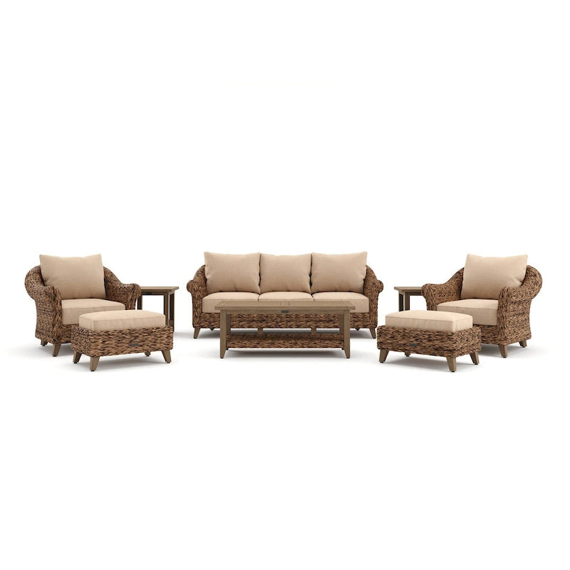 Ensemble de sièges Sunbrella Cayman 8 pièces, Heritage Brown