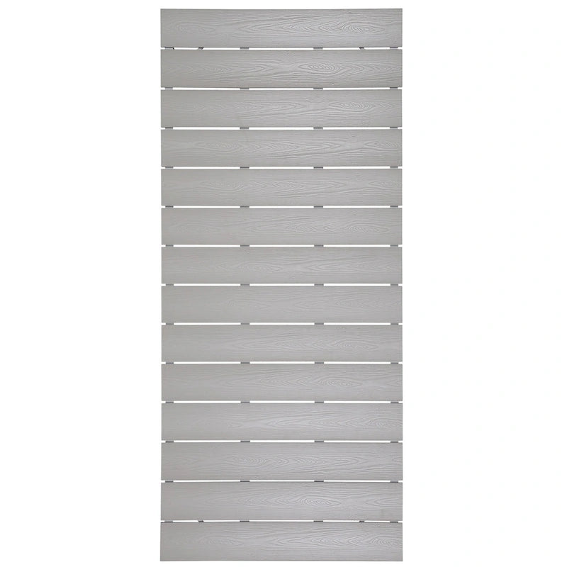 Ensemble de salle à manger d'extérieur Gilbert moderne gris clair et blanc 9 pièces