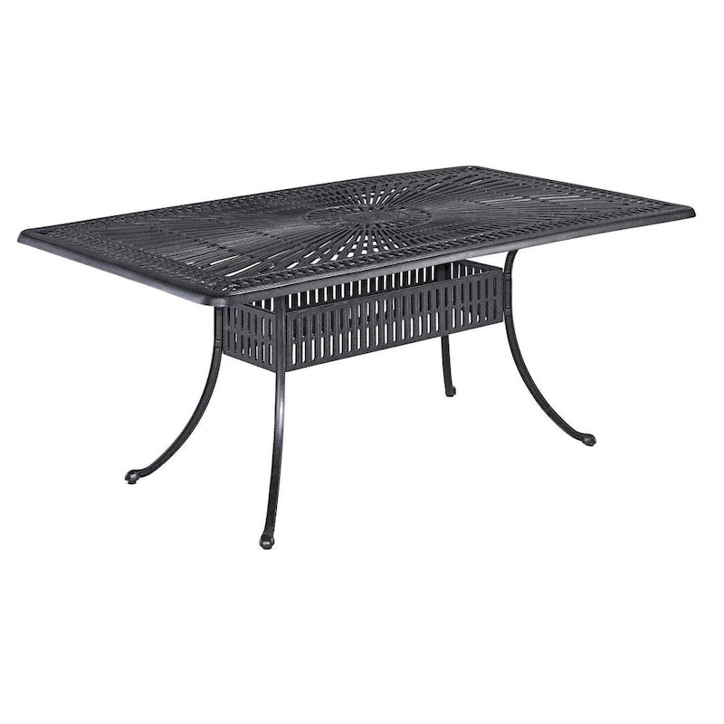 Ensemble de salle à manger d'extérieur 7 pièces Grenada Charcoal en aluminium - 72 x 29 x 42