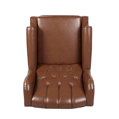 Fauteuil inclinable en cuir reconstitué Walter Brown par Christopher Knight Home
