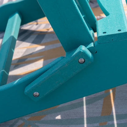 Chaise Adirondack pliante d'extérieur avec porte-gobelet