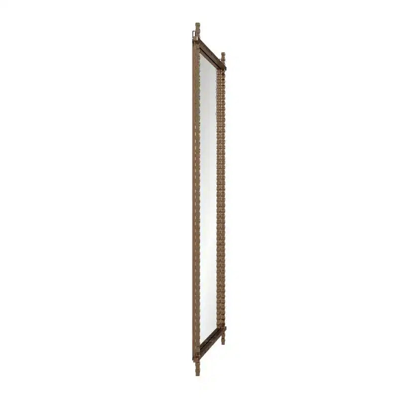 Miroir industriel décoratif rectangulaire en métal Howard Elliott Allen Andrews Isarno grand modèle : 44x34", cadre en fer, aucun assemblage requis