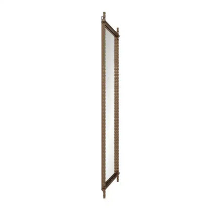 Miroir industriel décoratif rectangulaire en métal Howard Elliott Allen Andrews Isarno grand modèle : 44x34", cadre en fer, aucun assemblage requis
