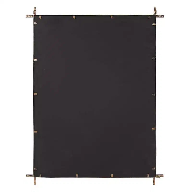 Miroir industriel décoratif rectangulaire en métal Howard Elliott Allen Andrews Isarno grand modèle : 44x34", cadre en fer, aucun assemblage requis
