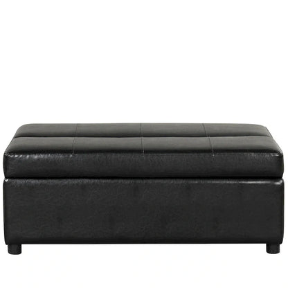 Lit d'appoint pliable ottoman convertible Twin Size avec matelas, canapé-lit rembourré en PU