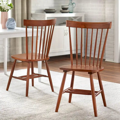 Chaises de salle à manger à barreaux en bois massif Venice Simple Living (Lot de 2)