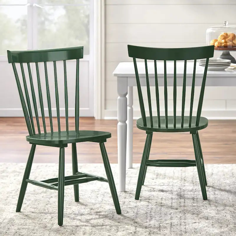 Chaises de salle à manger à barreaux en bois massif Venice Simple Living (Lot de 2)