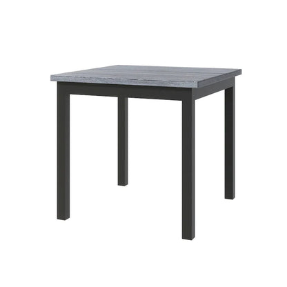 Ensemble de salle à manger 5 pièces hauteur comptoir, ensemble de table à manger en bois avec table rectangulaire et 4 chaises hautes rembourrées