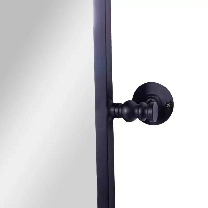Flash Furniture Finlay Miroir Mural Pivotant en Métal - Grand Miroir de Maquillage d'Appoint pour Salle de Bain