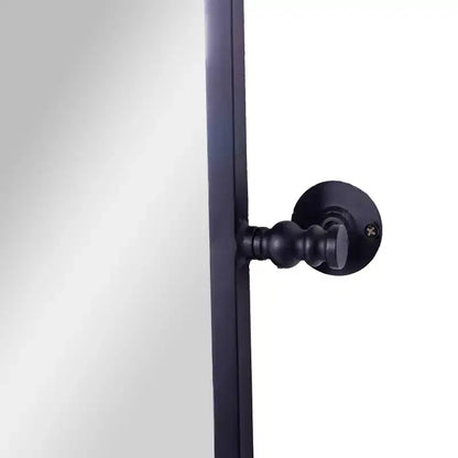 Flash Furniture Finlay Miroir Mural Pivotant en Métal - Grand Miroir de Maquillage d'Appoint pour Salle de Bain