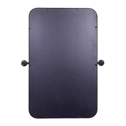 Flash Furniture Finlay Miroir Mural Pivotant en Métal - Grand Miroir de Maquillage d'Appoint pour Salle de Bain