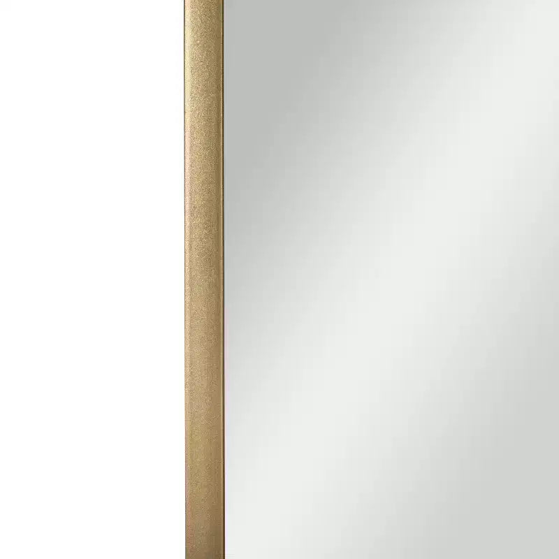 Flash Furniture Finlay Miroir Mural Pivotant en Métal - Grand Miroir de Maquillage d'Appoint pour Salle de Bain