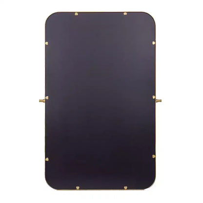 Flash Furniture Finlay Miroir Mural Pivotant en Métal - Grand Miroir de Maquillage d'Appoint pour Salle de Bain