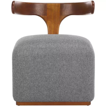 Oreus Accent Chair - ACH3400A - Grey/Walnut - Safavieh