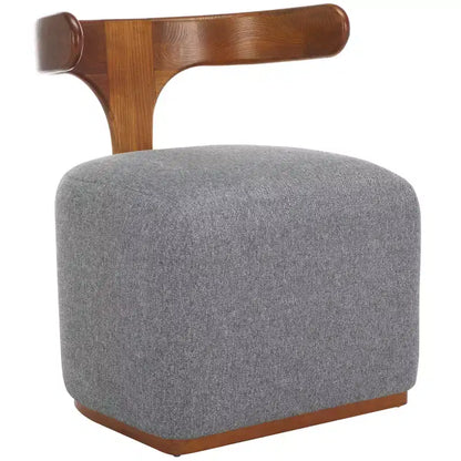 Fauteuil Oreus - ACH3400A - Gris/Noyer - Safavieh