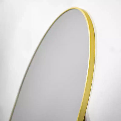 Miroir de cheminée arqué 26 x 38, Noir/Doré-HOMLUX : Cadre en métal, fixation murale, décor moderne