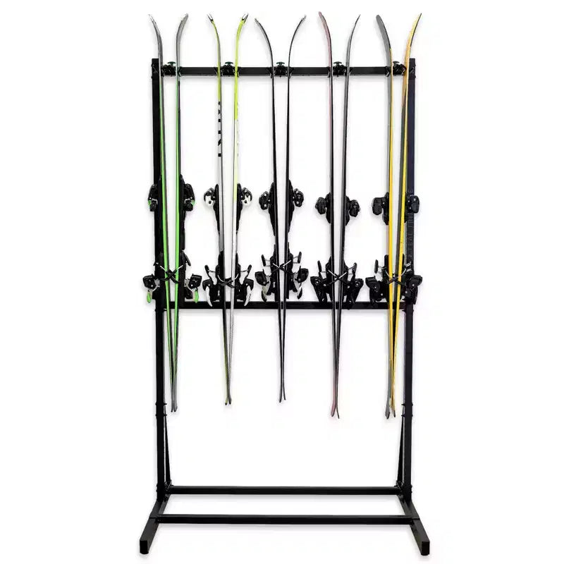 Trépied triangulaire pour skis G-Ski, couleur sarcelle | Contient 5 paires de skis