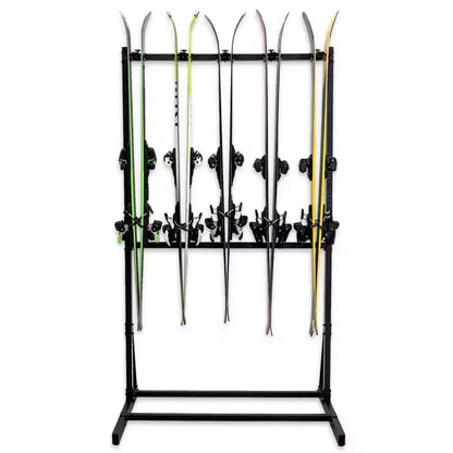 Trépied triangulaire pour skis G-Ski, couleur sarcelle | Contient 5 paires de skis