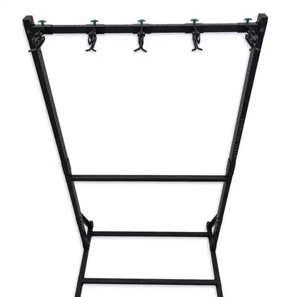 Trépied triangulaire pour skis G-Ski, couleur sarcelle | Contient 5 paires de skis