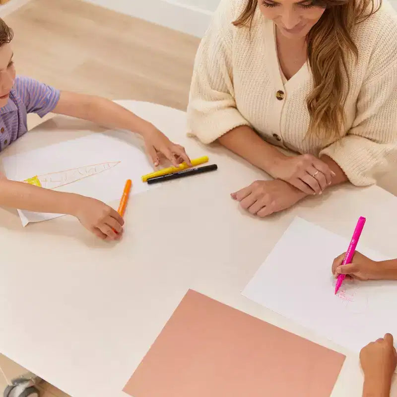 Table de collaboration mobile avec rangement ECR4Kids, mobilier polyvalent