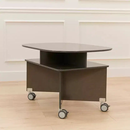 Table de collaboration mobile avec rangement ECR4Kids, mobilier polyvalent