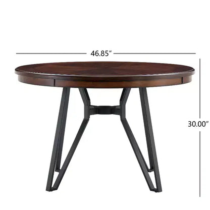 Table de salle à manger ronde Christopher Knight Home Wedy 46.85, 4 places, avec pieds épingle