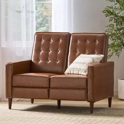 Christopher Knight Home Denison Upholstered Tufted Loveseat Pushback Recliner