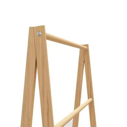 Échelle porte-serviettes en bambou, porte-vêtements autoportant avec étagère de rangement, séchoir de salle de bain, présentoir pour chambre à coucher, dressing, buanderie