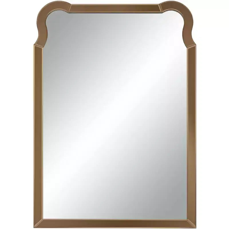 Noble Park Natalya 27 x 39 Warm Gold Rectangular Wall Mirror
