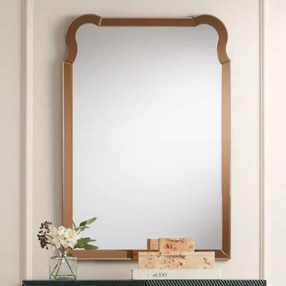 Miroir Mural Rectangulaire Natalya 27 x 39 Or Chaud Noble Park