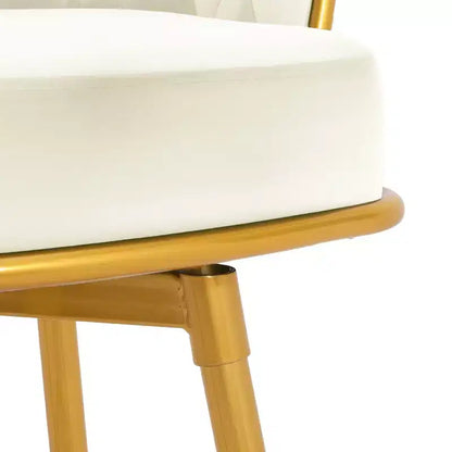 Lot de 2 tabourets de bar pivotants hauteur comptoir, dossier bas, rembourrés, pour salle à manger, pub, cuisine avec repose-pieds - Christopher Knight Home