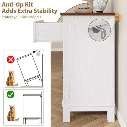 Commode 6 tiroirs pour chambre, commode de 119 cm de large, commode large avec rangement sur pied, commode de rangement en bois pour chambre, Noyer