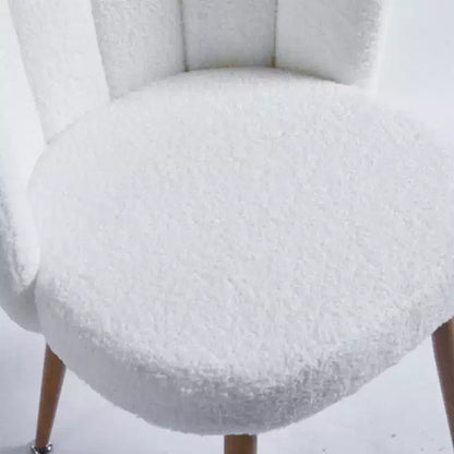 Lot de 2 chaises de salle à manger à pieds en fer avec sièges rembourrés, polyvalentes pour toutes les pièces