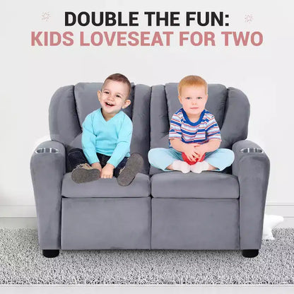 Causeuse inclinable de luxe pour enfants Home Imports Emporium - Causeuse inclinable chic avec fonction de poussée-dossier