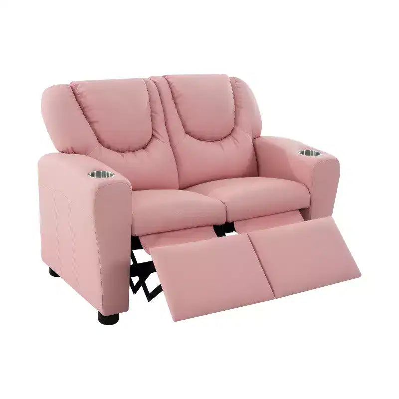 Causeuse inclinable de luxe pour enfants Home Imports Emporium - Causeuse inclinable chic avec fonction de poussée-dossier