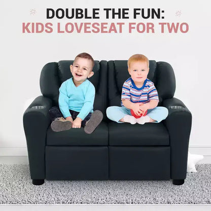 Causeuse inclinable de luxe pour enfants Home Imports Emporium - Causeuse inclinable chic avec fonction de poussée-dossier