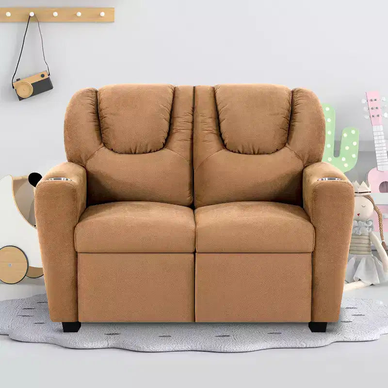 Causeuse inclinable de luxe pour enfants Home Imports Emporium - Causeuse inclinable chic avec fonction de poussée-dossier