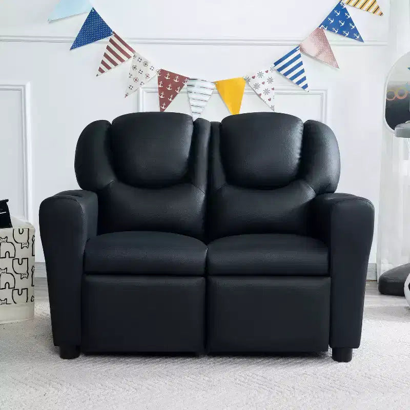 Causeuse inclinable de luxe pour enfants Home Imports Emporium - Causeuse inclinable chic avec fonction de poussée-dossier