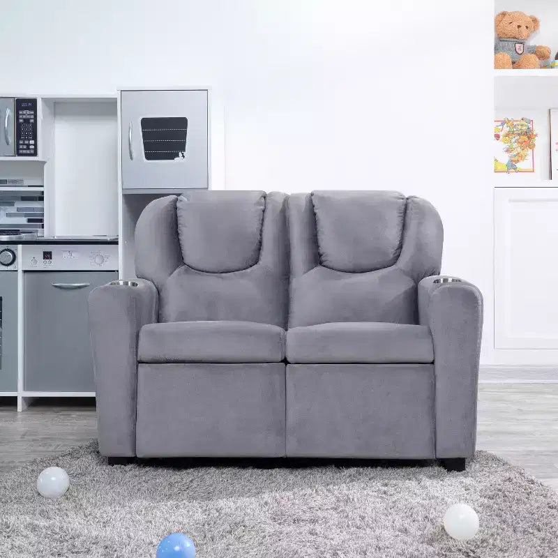 Causeuse inclinable de luxe pour enfants Home Imports Emporium - Causeuse inclinable chic avec fonction de poussée-dossier