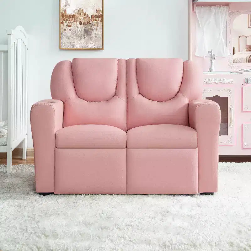 Causeuse inclinable de luxe pour enfants Home Imports Emporium - Causeuse inclinable chic avec fonction de poussée-dossier
