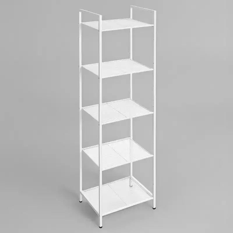 Étagère de rangement à 5 niveaux, étagère de salle de bain, étagère à plantes extensible avec étagère réglable, pour salle de bain, salon, balcon, cuisine