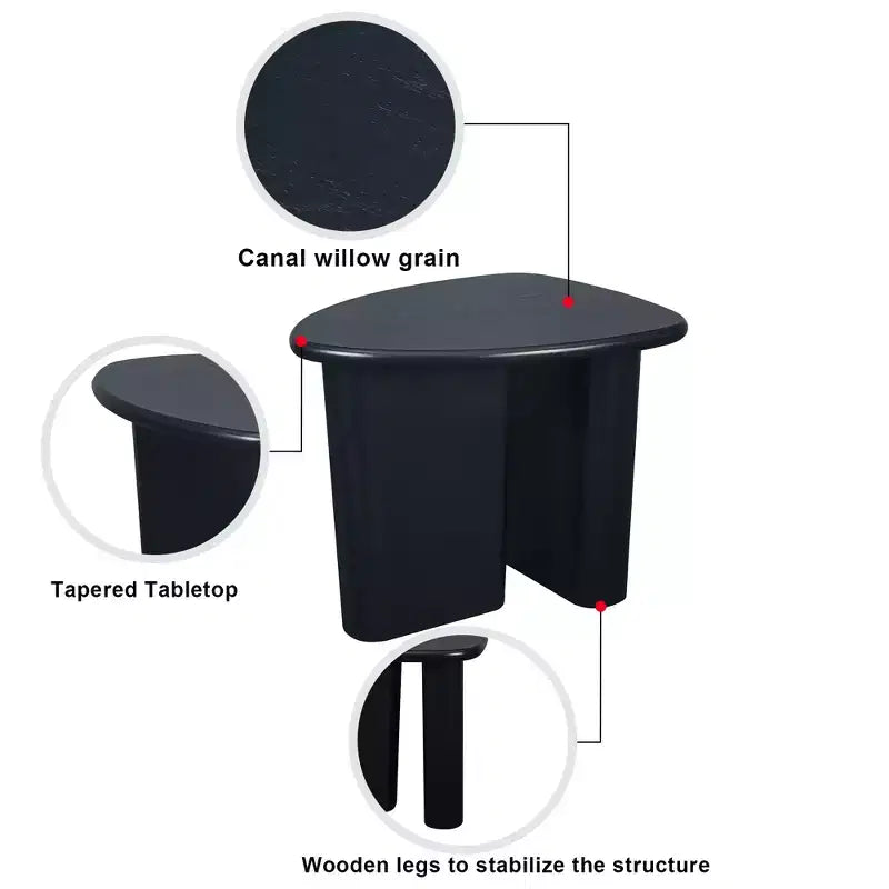 Zeus & Ruta Table d'appoint conique de 90,34 cm pour plateau de table