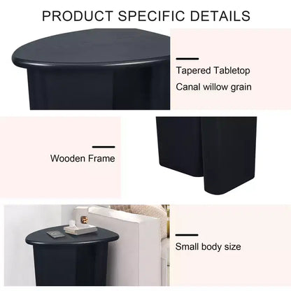 Zeus & Ruta Table d'appoint conique de 90,34 cm pour plateau de table