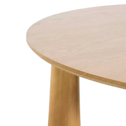 Table de salle à manger ronde Dovelina de 45 pouces en bois avec 4 pieds Table de cuisine moderne pour 4 personnes pour