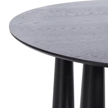 Table de salle à manger ronde Dovelina de 45 pouces en bois avec 4 pieds Table de cuisine moderne pour 4 personnes pour
