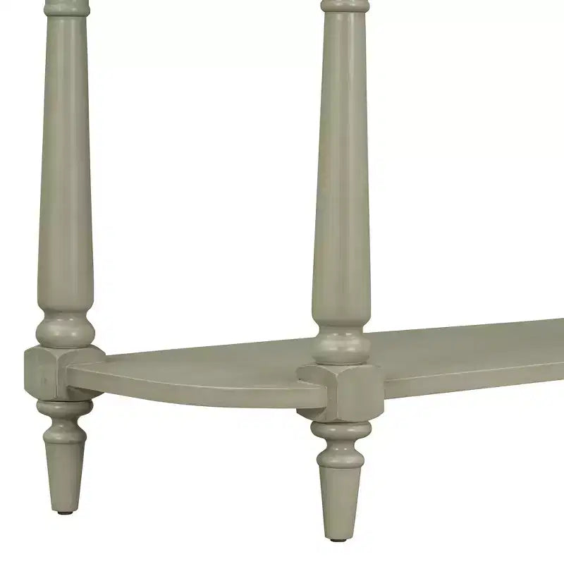 Console d'angle rétractable Whisen avec tiroir supérieur et étagère ouverte pour salon et entrée